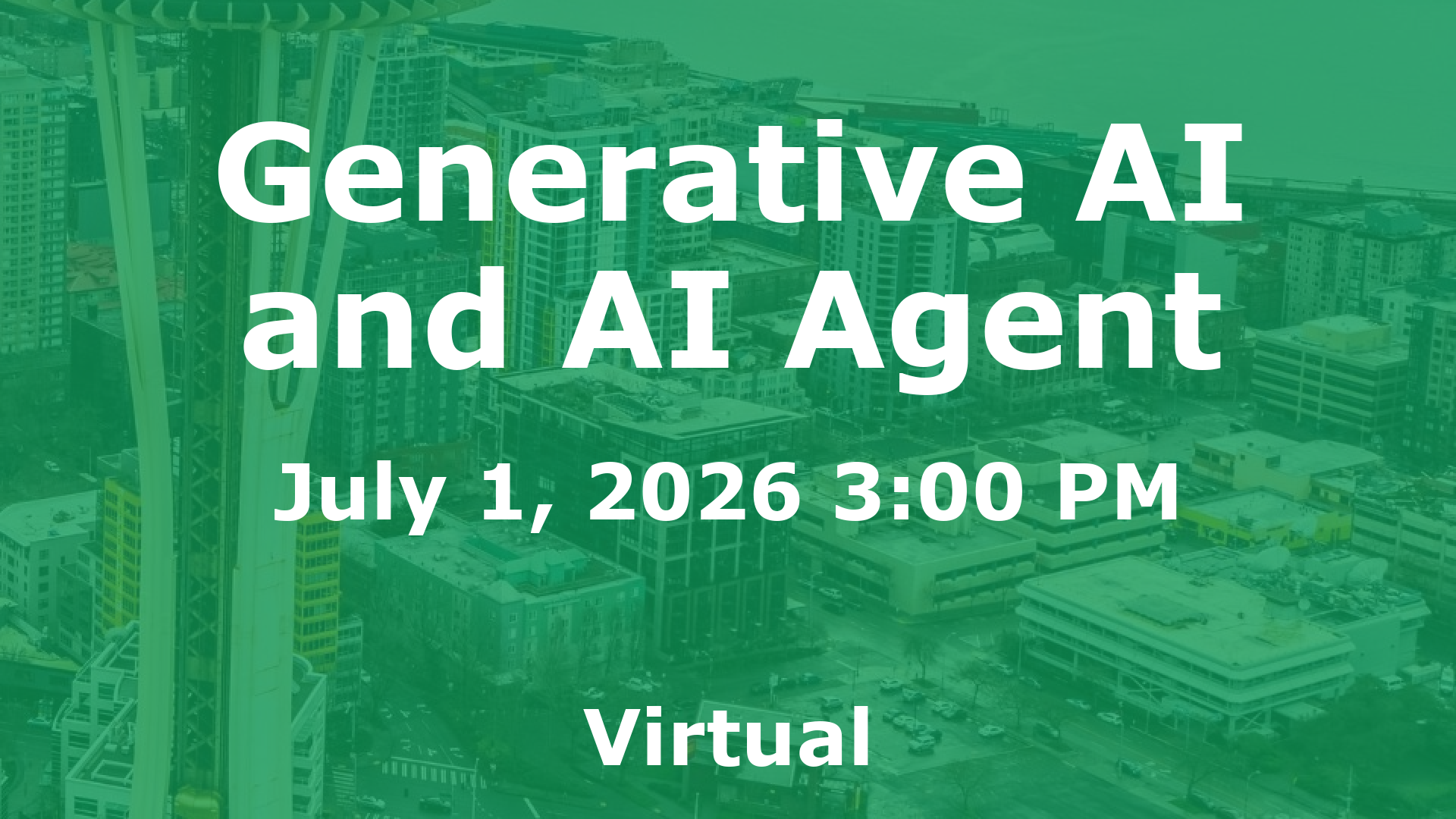 Generative AI and AI Agent event image